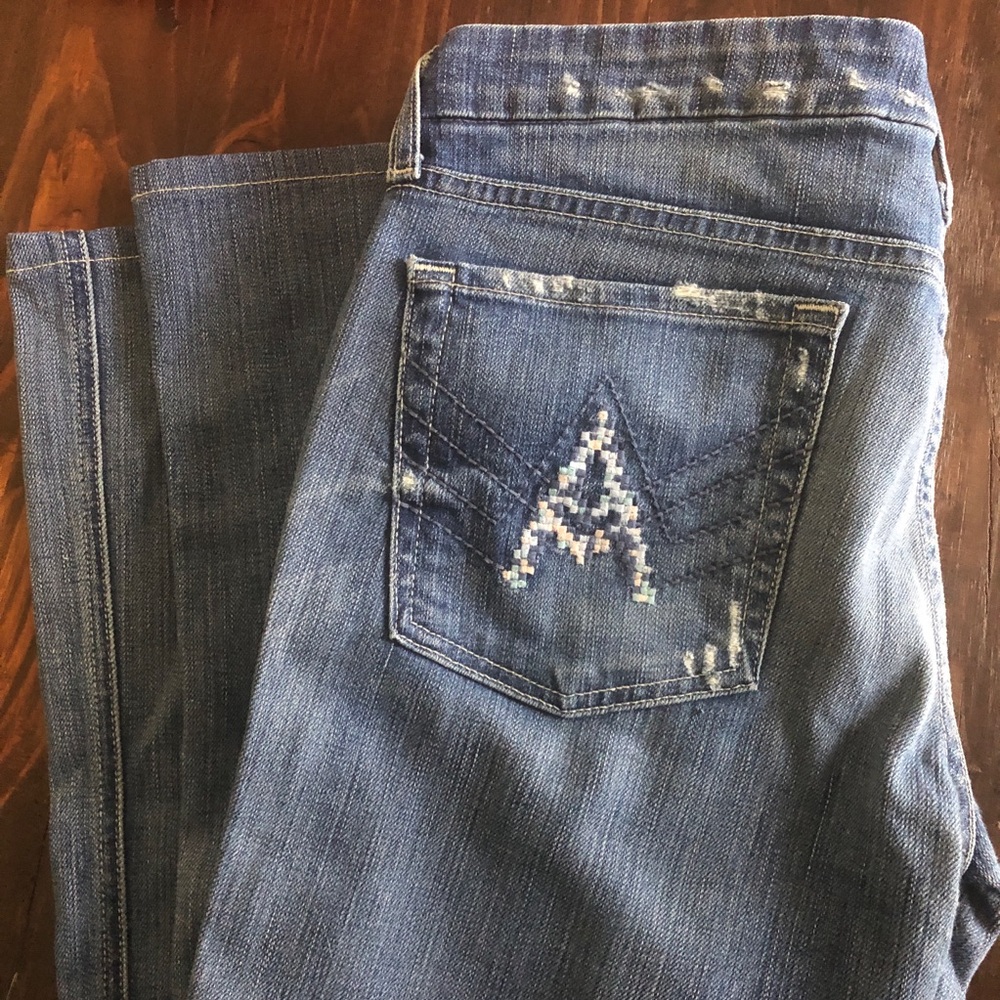 7 for All Mankind A-Pocket Flare Jeans Size 32